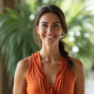Ms. Chloe Adams, a vibrant local New Orleans yoga instructor and mindfulness coach.